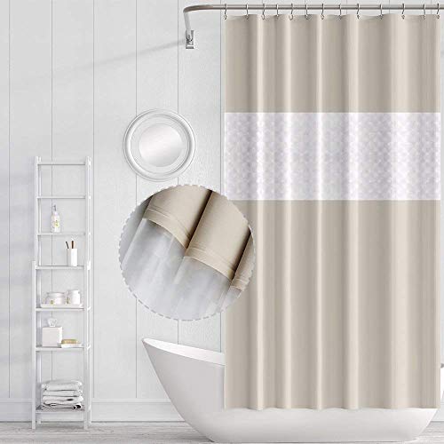 Funria Cortina Baño Impermeable Antimoho Antibacteriano Cortinas Baño EVA Cortinas de Ducha, Anillos de Cortina Incluidos