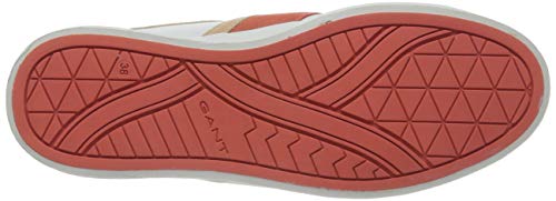 Gant Avona, Zapatillas para Mujer, Blanco (BR.Wht./BR. Coral G285), 38 EU