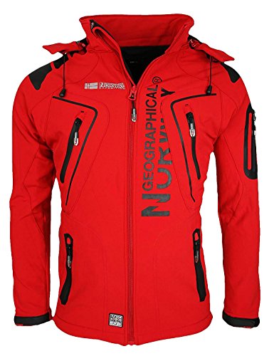 Geographical Norway Tambour - Chaqueta Softshell para Hombre, Hombre, Color Rojo, tamaño Medium