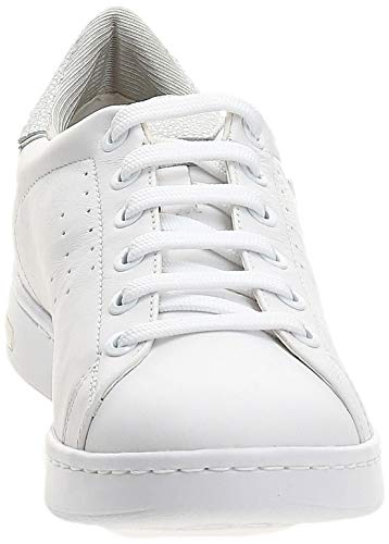 Geox D Jaysen A, Zapatillas para Mujer, Blanco (White), 40 EU