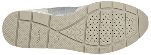 Geox D Zosma C, Zapatillas para Mujer, Gris (Off White/lt Grey), 40 EU