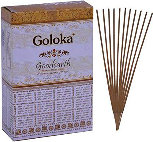 Goloka Goodearth - Varillas de incienso con mango de fragancia natural india Agarbatti