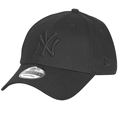 Gorra de béisbol, de la marca New Era, de los York Yankees, básica, con diseño 9Forty, para hombre, hombre, 20022, negro, talla única