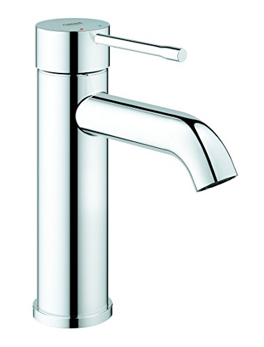 Grohe Essence - Grifo de lavabo, monomando con cuerpo liso, con limitador ecológico de temperatura, Tamaño S, (1/2") (Ref. 23590001)