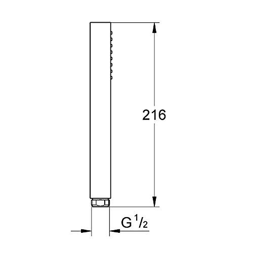 Grohe Euphoria Cube - Stick alcachofa de ducha, 1 chorro (Ref. 27698000)