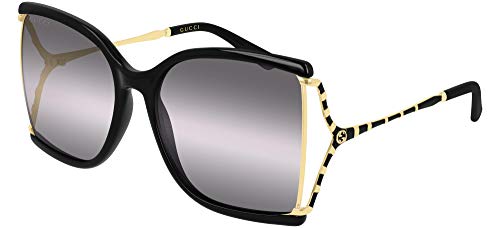 Gucci Gafas de Sol GG0592S Black/Grey Shaded 60/18/130 mujer