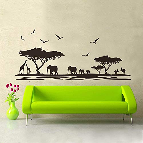 GUDOJK Pegatina de Pared Tatuajes de Pared de Vinilo Arte Ro Decoración Animales DIY Removeable Decoración de Pared Livingro Mural