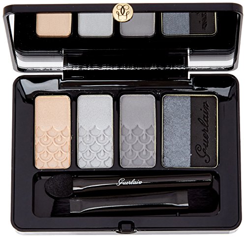 Guerlain Paleta de 5 Colores con Base para Iluminar y Unificar, 2 Tonos Nude y 2 Carbón Leña 04-L'Heure de Nuit - 6 gr