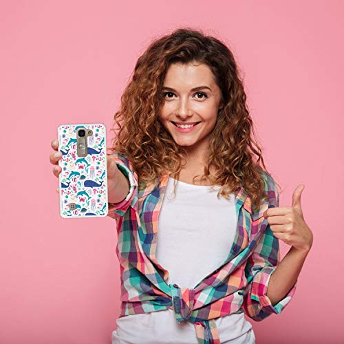 Hapdey Funda Transparente para [ LG G4 Mini - G4c - Magna ] diseño [ Animales subacuáticos, Algas y corales ] Carcasa Silicona Flexible TPU