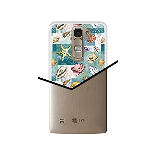 Hapdey Funda Transparente para [ LG G4 Mini - G4c - Magna ] diseño [ Patrón con Conchas, corales y Estrellas de mar ] Carcasa Silicona Flexible TPU