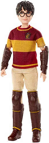 Harry Potter Muñeco Harry Quidditch, juguetes niños + 6 años (Mattel GDJ70)