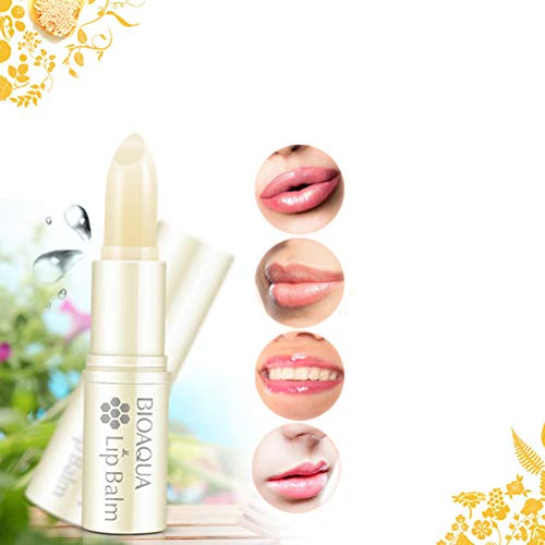 Healifty Bálsamo de labios hidratante natural, 4 g, para mujer, cuidado suave