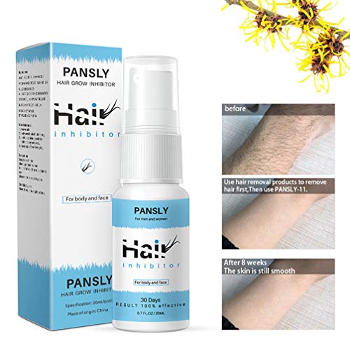 Healifty spray inhibidor del vello inhibidor del vello inhibidor y reductor del vello para detener el crecimiento del vello para el brazo axilas piernas spray depilatorio