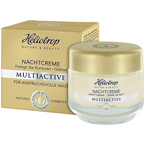 Heliotrop - Crema de noche multiactiva, complejo de principios activos intensivo, antiarrugas y cuidado de la humedad, estimula la síntesis de colágeno, 50