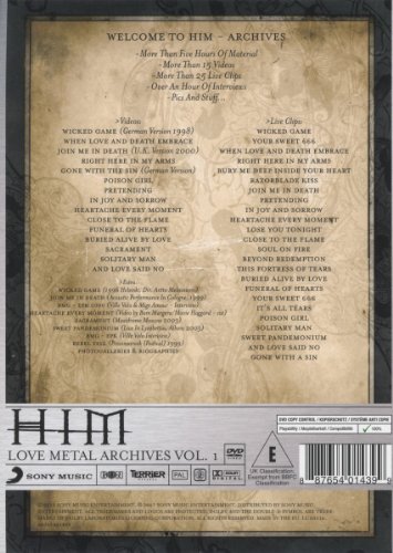 HIM - Love Metal Archives Vol. 1 (The Platinum Collection) [Alemania] [DVD]
