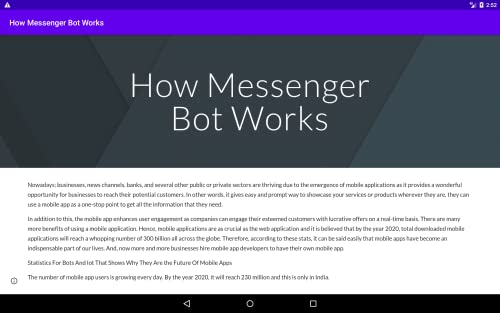 How Messenger Bot Works Article