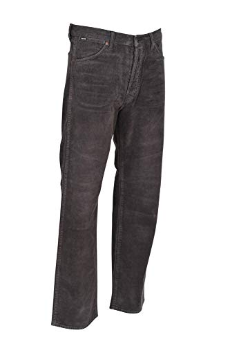 HS - Tom Ford Pantalón Hombre 32 Gris Oscuro algodón Ancho Corte Recto