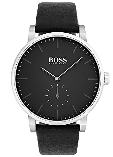 Hugo BOSS Reloj Analógico para Hombre de Cuarzo con Correa en Cuero 1513500