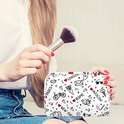 I Love Rome - Bolsa de maquillaje para viaje