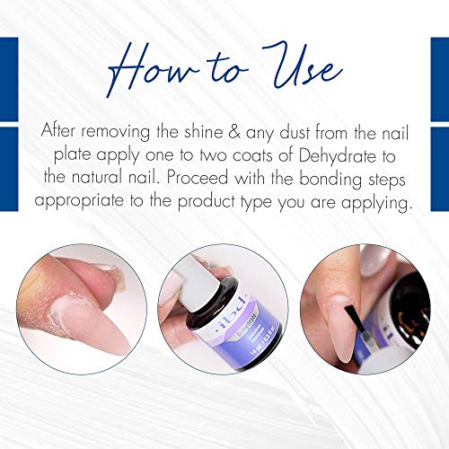 IBD Just Gel Dehydrate - Deshidratador de uñas y agente equilibrador de pH de uñas, 14 ml
