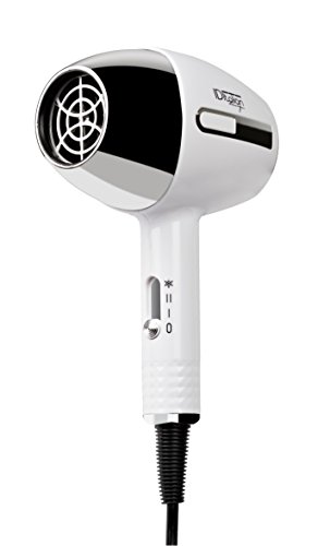 ID Italian Design - Secador de Pelo Pequeño 2 Modos de Calor, 2 Velocidades de Color Blanco - 1400W 