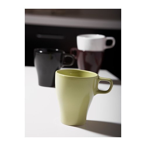 IKEA FARGRIK - taza, de gres blanco 25cl