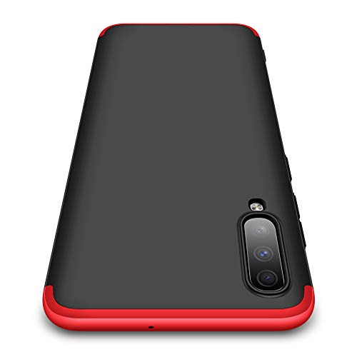 IMEIKONST Samsung A7 2018 Funda 3 in 1 Ultra Slim Design PC Hard Cubierta 360 Grados Protección Anti-Shock Anti-Scratch Caso Cover Carcasa para Samsung Galaxy A7 2018. 3 in 1 Black + Red AR