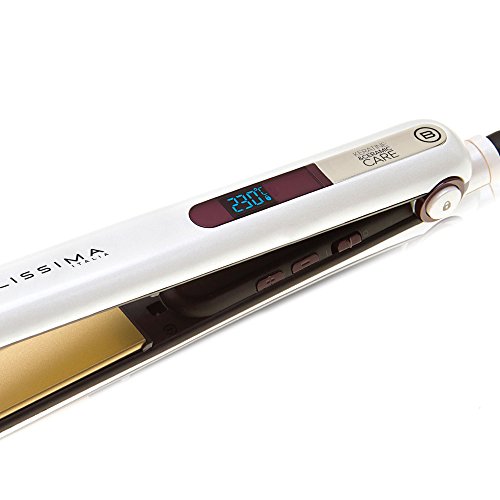 Imetec Bellissima B9 400 - Plancha para el pelo, peinado liso u ondulado, revestimiento de cerámica y queratina, placas redondeadas