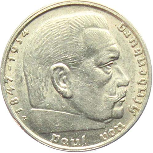 IMPACTO COLECCIONABLES Monedas Antiguas - Alemania, 2 Marcos 1934. La Plata del Tercer Reich
