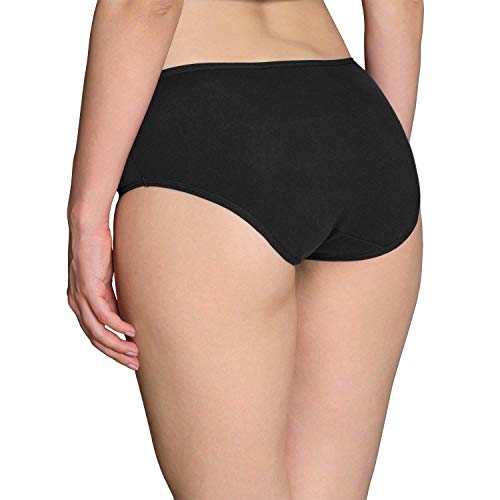 INNERSY Bragas Mujer Algodón Culotte de Sexy y Cómoda Ropa Interior Pack de 6 (XS-EU 36, 2Negro+2Gris+2Blanco)