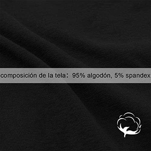 INNERSY Bragas Mujer Algodón Culotte de Sexy y Cómoda Ropa Interior Pack de 6 (XS-EU 36, 2Negro+2Gris+2Blanco)