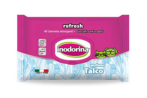 Inodorina Toallitas Refresh Talco, 40 Unidades