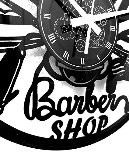 Instant Karma Clocks - Reloj de Pared de Vinilo, Idea de Regalo, Vintage, Hecho a Mano, para peluquería, peluquería o barbería