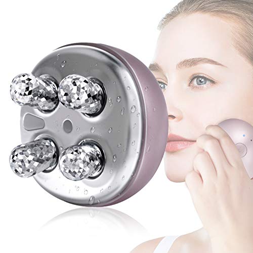 Instrumento de Masaje Facial MYCARBON Masajeador corporal Instrumento de Belleza Facial Masajeador de Micro-corriente vibración y Roller 3D Abrillantamiento Rejuvenecimiento Antiarrugas