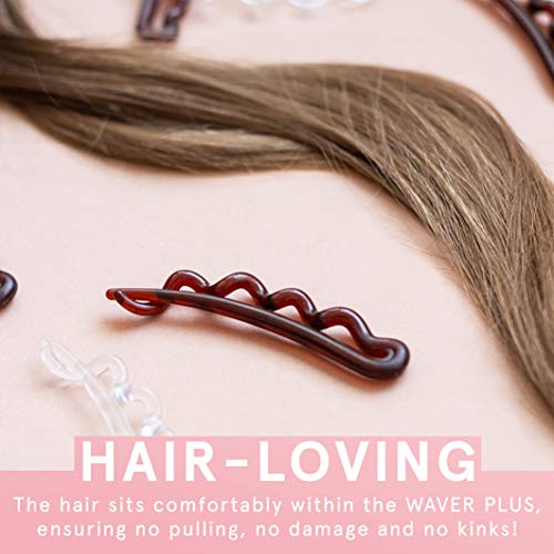 INVISIBOBBLE Waver Plus Crystal Clear - Pinzas para el pelo (3 unidades)