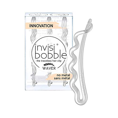 INVISIBOBBLE Waver Plus Crystal Clear - Pinzas para el pelo (3 unidades)