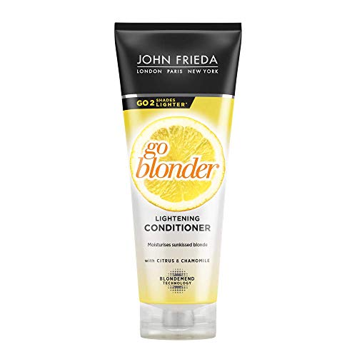 John Frieda Acondicionador Go Blonder Aclarador Pelo 250ml | Pelo Rubio Teñido y Natural