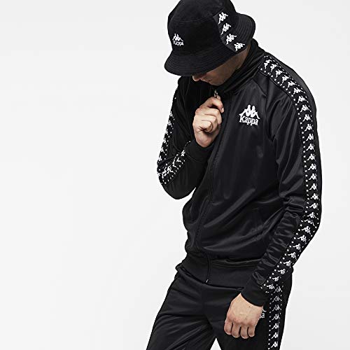 Kappa Egisto Auth Jkt Sudadera, Hombre, Black/White, S