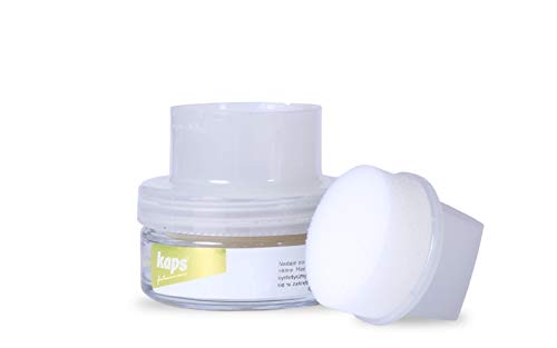 Kaps Crema para Zapatos con Aplicador de Esponja, Cuidado Intensivo y Nutritivo del Cuero, Delicate, 70 Colores (100 - incoloro)