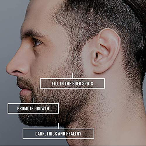 Kit de crecimiento de barba para hombre, kit de crecimiento de barba, suero activador de crecimiento de barba, rodillo de barba para hombres, rodillo de derma para hombres