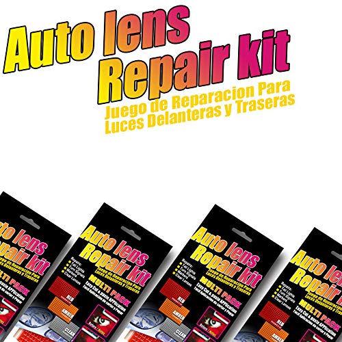 Kit de reparación de lentes de coche para reparaciones de luces traseras, luces de giro, fabricantes y lentes transparentes.