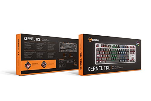 Krom Kernel Tkl - NXKROMKRNLTKL - Teclado Mecánico Español Gaming RGB, Color Negro.