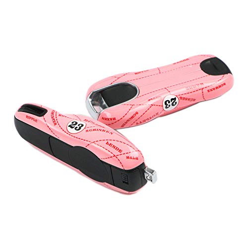 Kwak's Funda para Llave de Coche Compatible para Porsche 718 Macan Panamera 911 Cayenne ABS Rosa Tapa del Llave del Coche(Rosa-A Tipo)