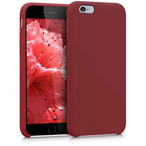 kwmobile Funda Compatible con Apple iPhone 6 / 6S - Carcasa de TPU para móvil - Cover Trasero en marrón Rojizo