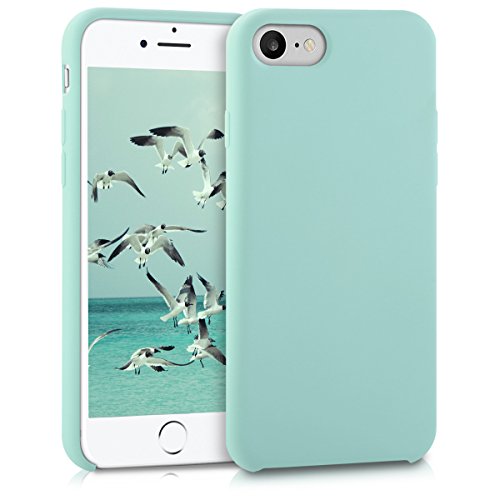 kwmobile Funda Compatible con Apple iPhone 7/8 / SE (2020) - Carcasa de TPU para móvil - Cover Trasero en Menta