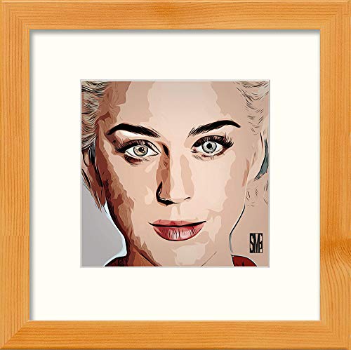 L Lumartos Katy Perry - Cuadro Decorativo para Pared (Madera de Pino, 25,4 x 25,4 cm)