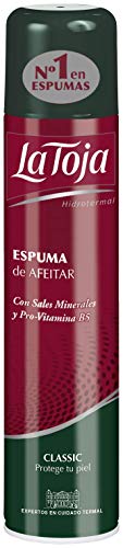 La Toja - Espuma afeitado Classic - con Pro-Vitamina B5 y Sales Minerales - 4 unidades de 300ml