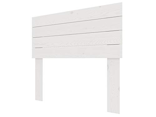 LA WEB DEL COLCHON - Cabecero de Madera Austin Vintage para Cama de 90 (100 x 90 cms.) Blanco nórdico | Cabeceros Madera | Dormitorio Matrimonio | Cabezal Cama | Cama Juvenil |Estilo nórdico