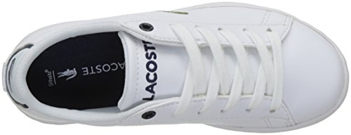 Lacoste Carnaby EVO, Zapatillas Unisex Niños, Blanco (Wht/Nvy 042), 30 EU