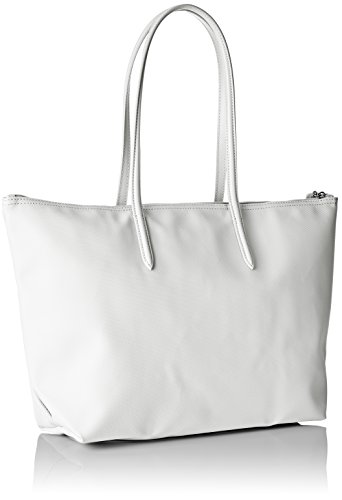 Lacoste NF1888PO, Bolso bandolera para Mujer, BLANCO BRILLANTE (Bright White), 29.5 x 14 x 35 cM